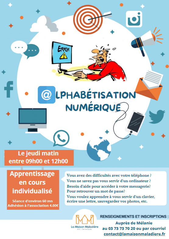 affiche alphabétisation numérique